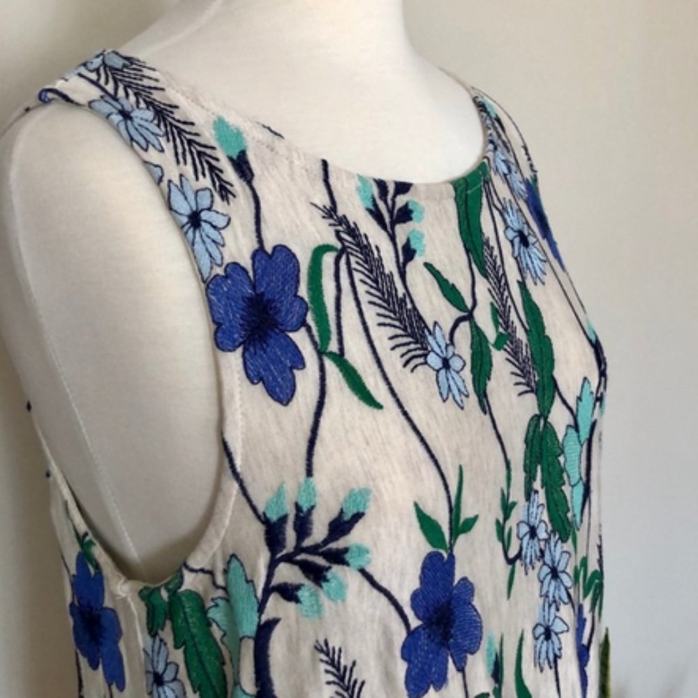 Anthropologie embroidered tank, M